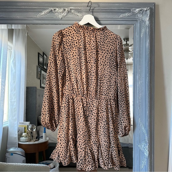 HEARTLOOM RACHELLE Animal Print Mini Dress XS - Picture 8 of 10